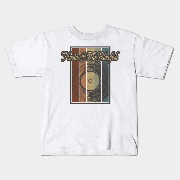 Hootie & The Blowfish Vynil Silhouette Kids T-Shirt by North Tight Rope